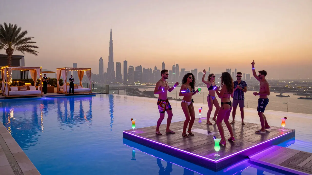 The Hottest Pool Parties for a Bachelor Party in Dubai