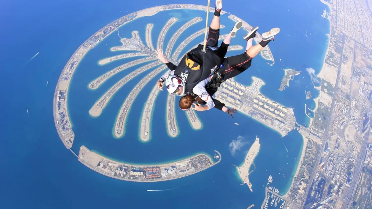 High-octane bachelor party ideas: skydiving in Dubai